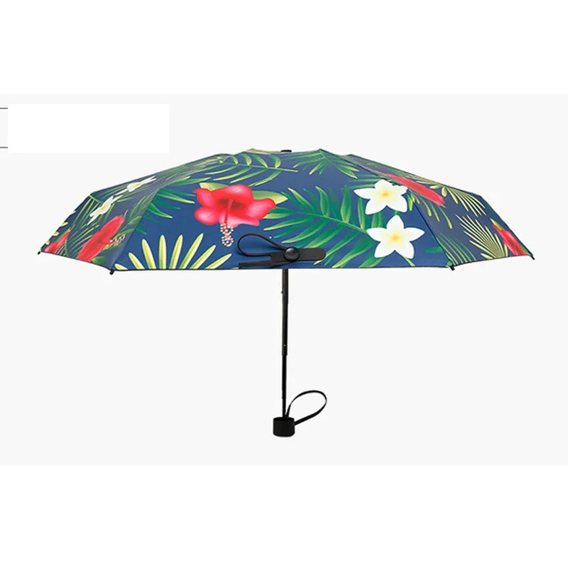 Мини карманный складной зонт для женщин и мужчин анти УФ маленький от солнца