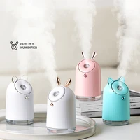 wireless cute air humidifier usb ultrasonic aroma essential oil diffuser 800mah built in battery rechargeable fogger mist maker