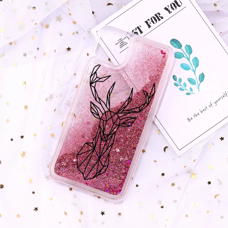 Милые животные кошка олень Единорог для iphone 11 12 Mini Pro max 7 8plus X XR XS Max задняя крышка