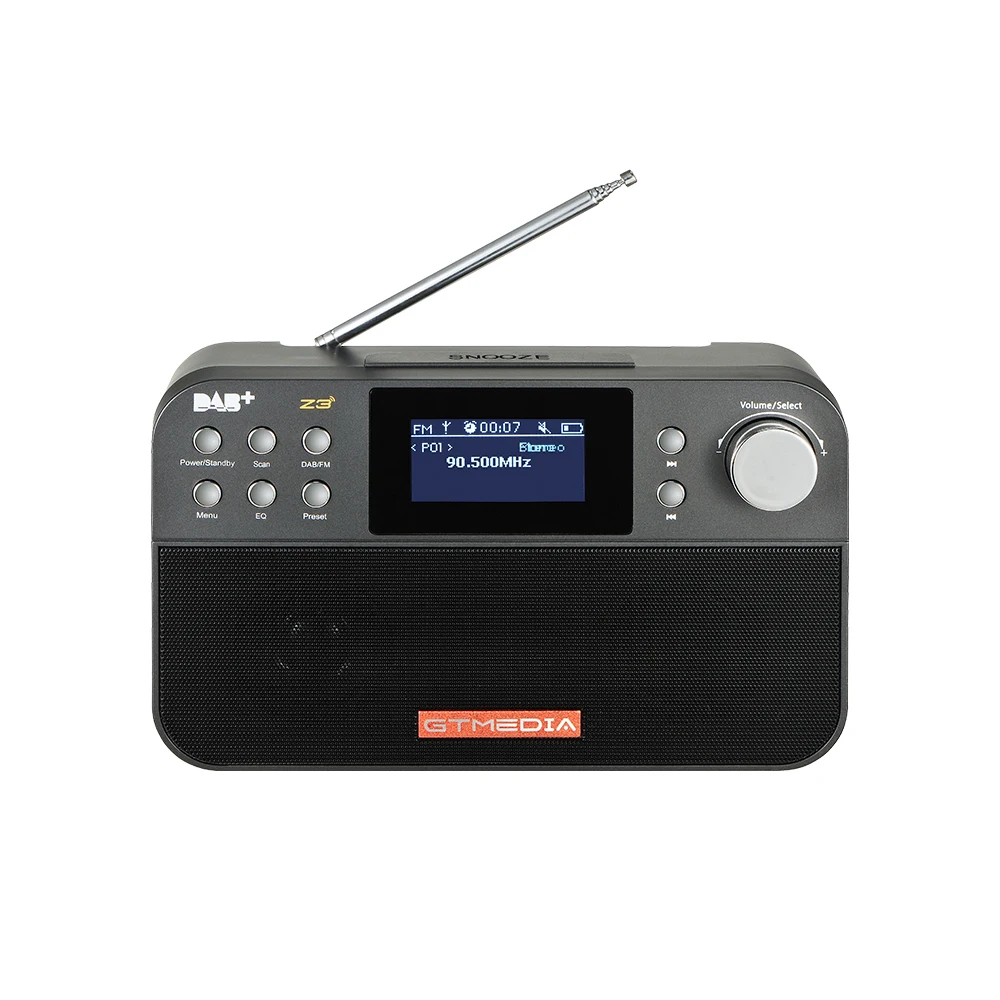 Freesat/GTmedia Z3B DAB приемник портативный цифровой DAB FM BT стерео радио рецептор с 2,4 дюймовым TFT цветным дисплеем будильник