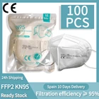 Маски FFP2, 5 слоев, для защиты лица, FFP3, FPP3, многоразовые, 100 шт.