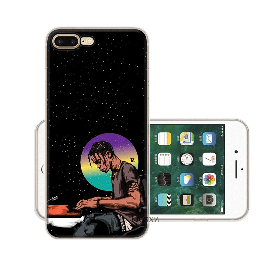 10 Мобильный чехол для телефона Iphone X XS Max XR 6 6S 7 8 Plus 5 5S SE жесткий чехол Трэвиса Скотта хип-хоп - Цвет: 10