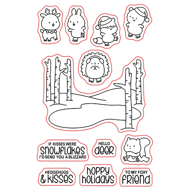 

Прозрачные штампы и Вырубные штампы DIY с Рождеством силиконовые уплотнения для скрапбукинга/изготовления открыток/украшение фотоальбома