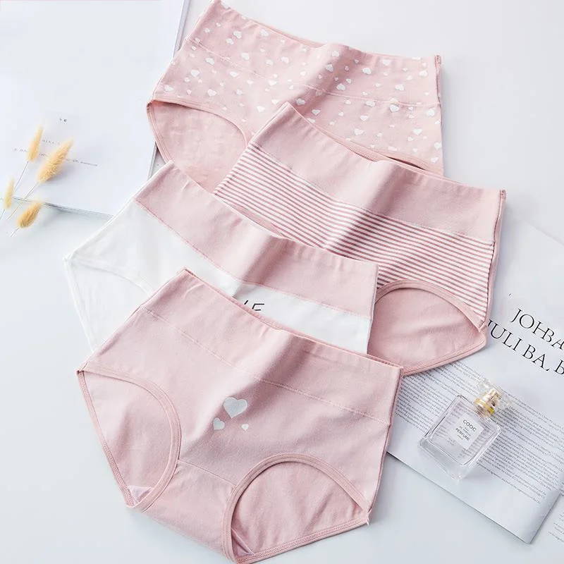 Женские Удобные Трусы из чистого хлопка бесшовные хлопковые трусики с высокой