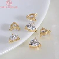 %ef%bc%88165%ef%bc%896pcs 6mm 7mm 24k champagne gold color brass with zircon 2 holes heart charms pendants high quality diy jewelry accessories