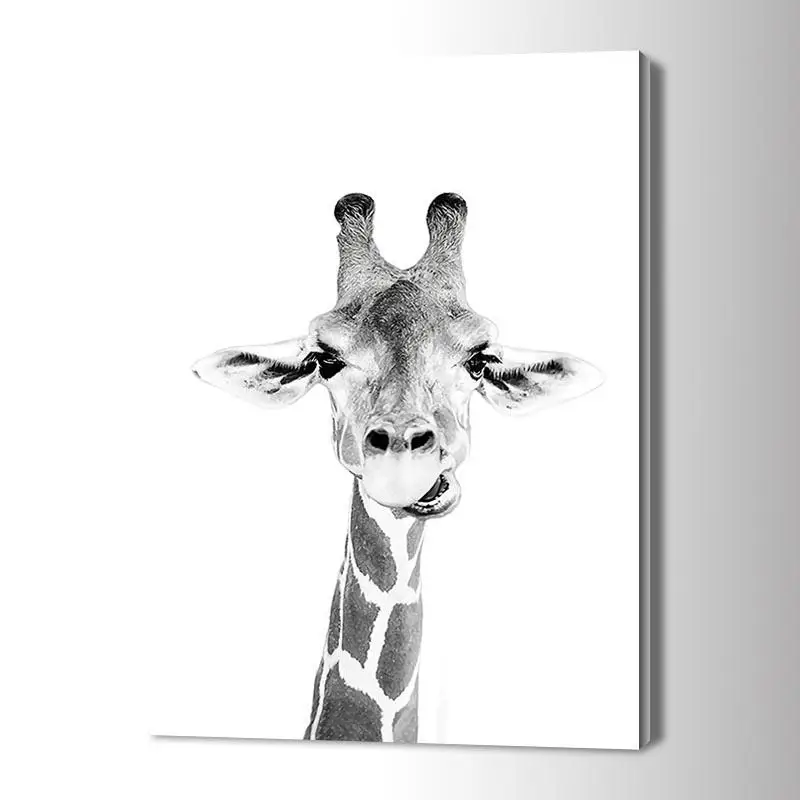 

HD Canvas Print Home Decor Art Painting Giraffe Art
