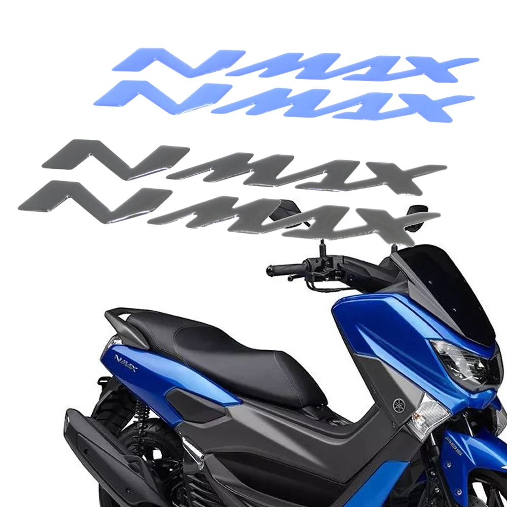 

2Pcs 3D Resin Gel Emblem Fender Tank Pad Logo Decal Stickers For Yamaha Nmax 155 Nmax155 nmax 125 150 Motorcycle Decoration