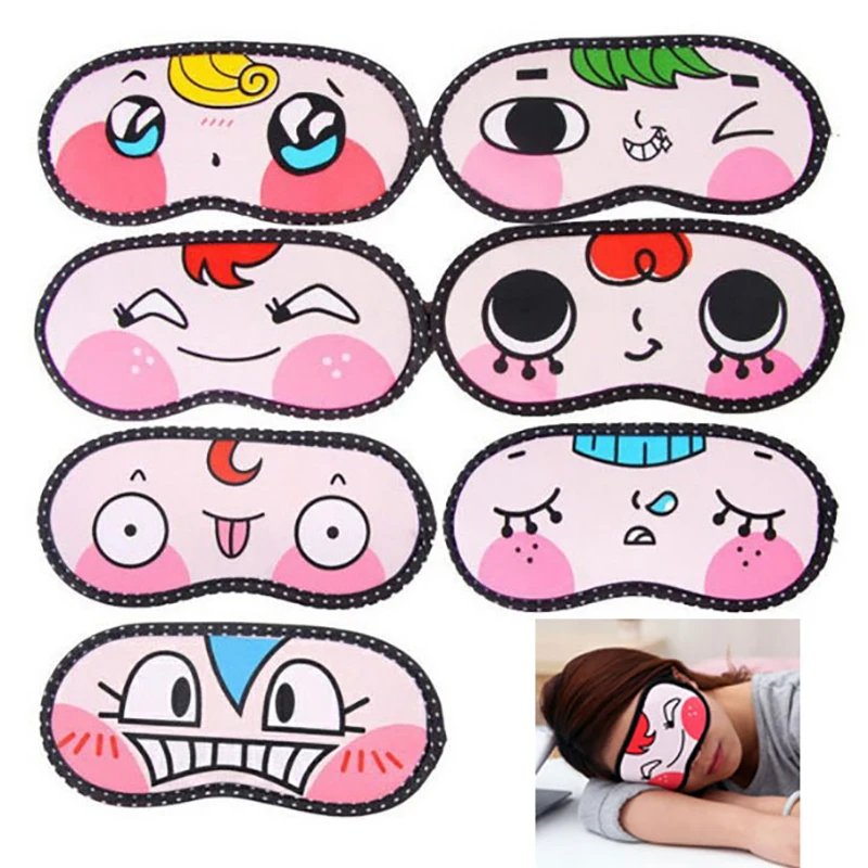 Милая маска для сна с повязкой на глаза Дорожный Чехол помощи аксессуары ухода за