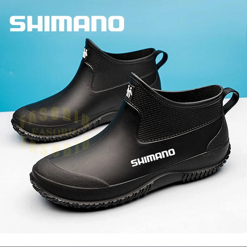 

Мужские Нескользящие походные ботинки Shaxi, зимние садовые непромокаемые сапоги для рыбалки, рабочая обувь, прочная водонепроницаемая обувь...