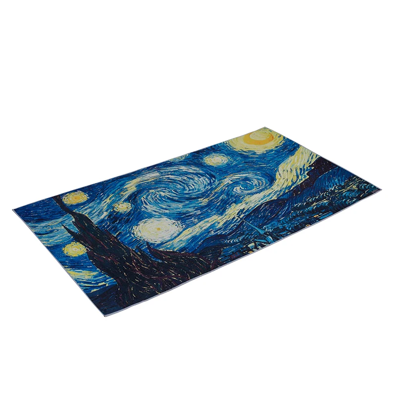 

Van Gogh painting 1*1.8 m ，Carpets For Bedroom，Carpets for living room ，Floor Mats ，Bedroom Water Absorption Carpet Rugs ,Carpet
