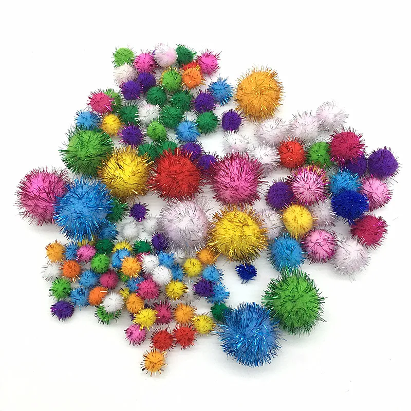 

Pompom 8mm 10mm 15mm 20mm 25mm 30mm 40mm Soft Pompones Fluffy Plush Crafts DIY Pom Poms Ball Furball Home Decor Sewing Supplies