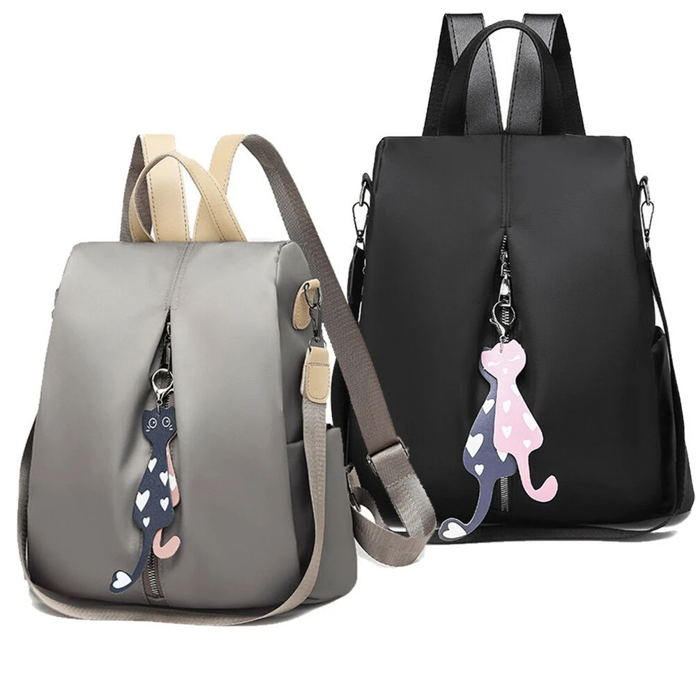 Рюкзак с защитой от кражи для женщин модный простой однотонный школьный ранец из