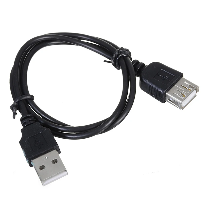 Новейший 70 см черный USB 2,0 кабель-удлинитель высокое качество А-папа Женский USB удлинитель Кабель для зарядки и передачи данных Шнур Mayitr