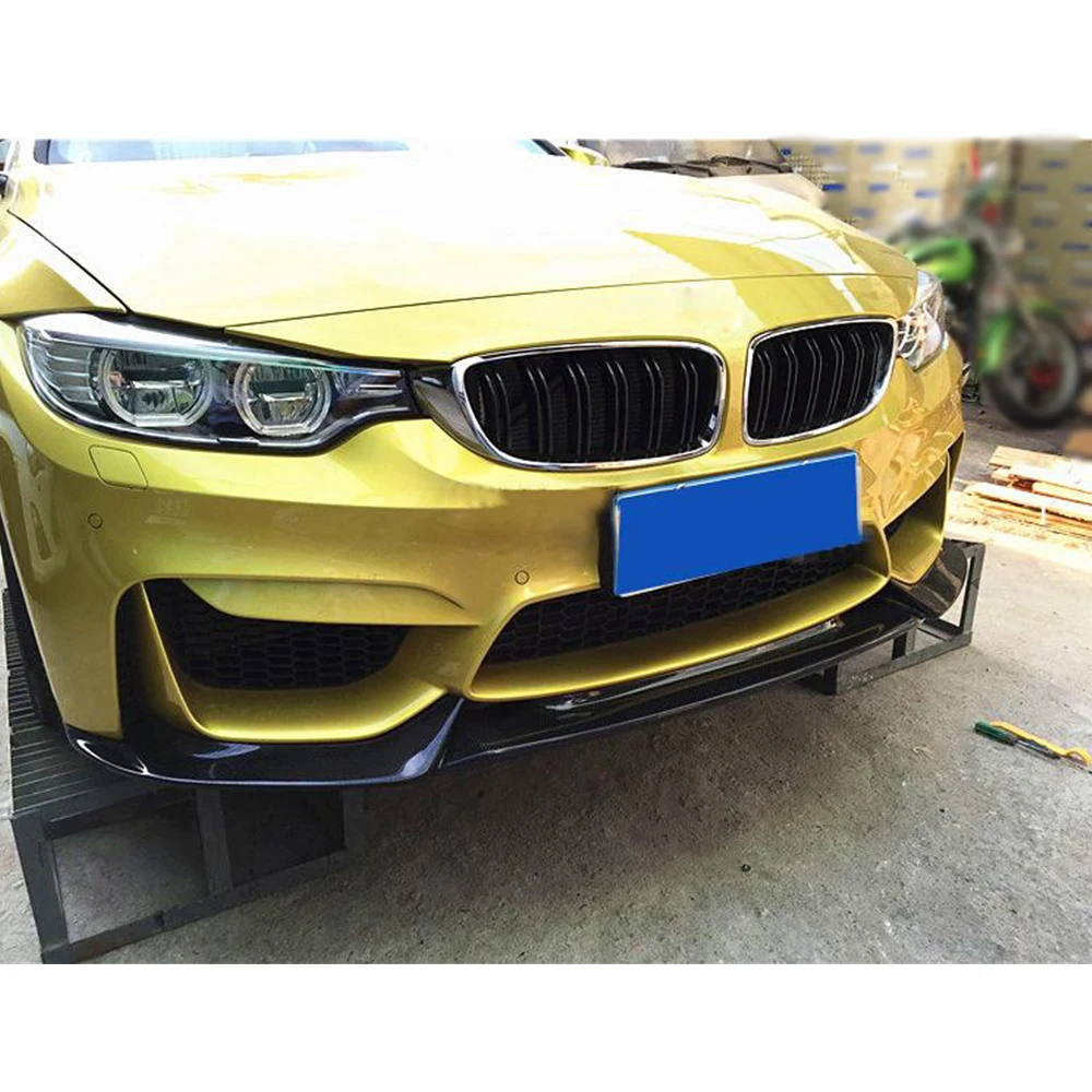 Спойлер для переднего бампера из углеродного волокна BMW F80 M3 F82 F83 M4 Sedan Coupe Convertible 2014