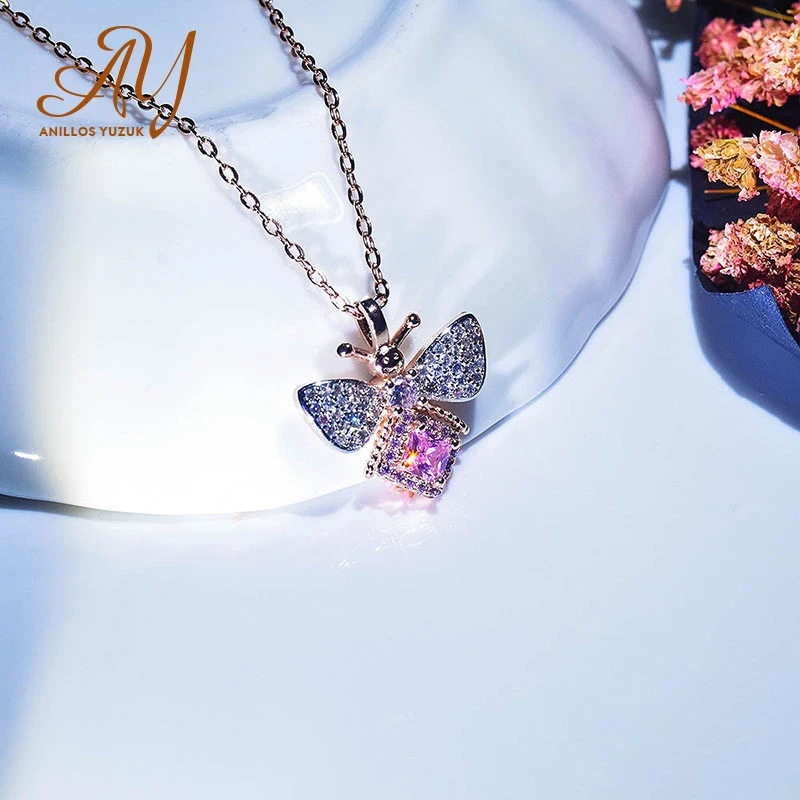 Женское ожерелье с подвеской в виде пчелы Anillos Yuzuk ювелирное изделие из