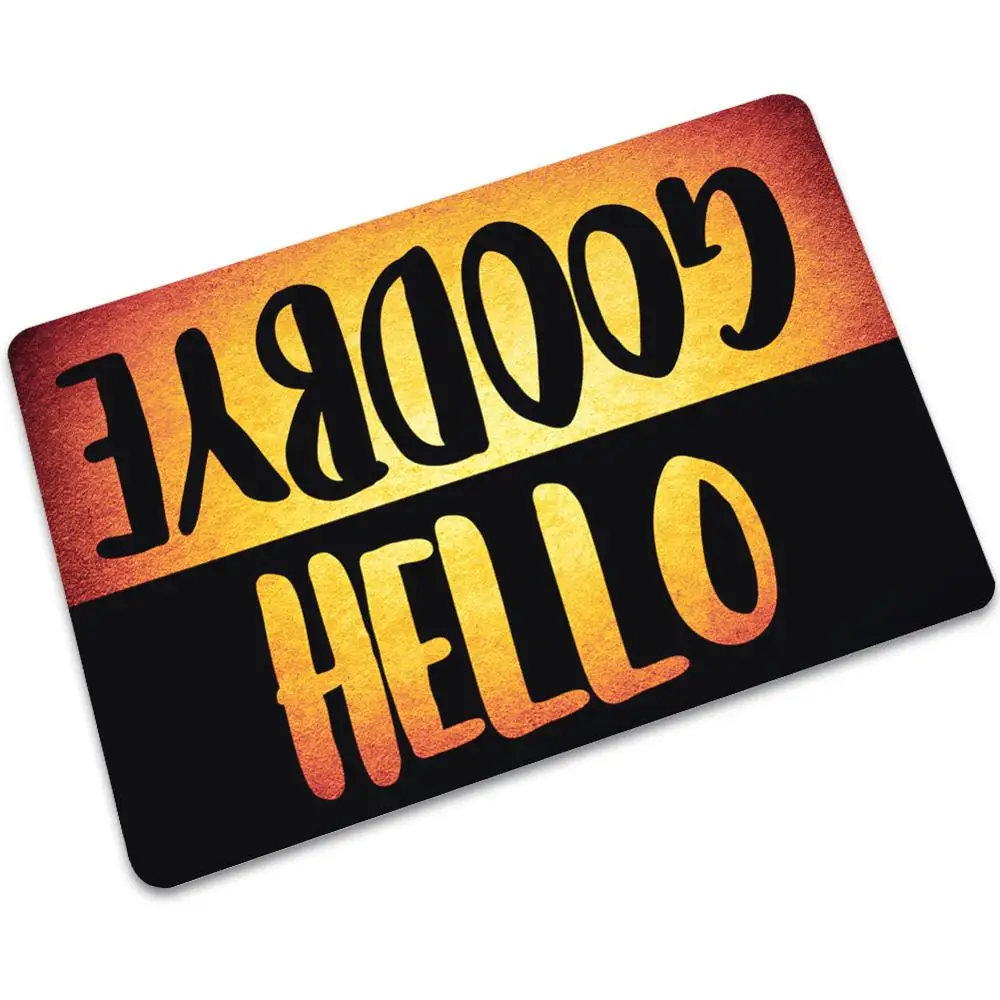 Новый Привет дверь ковер открытый вход Добро пожаловать коврик мягкий резиновый