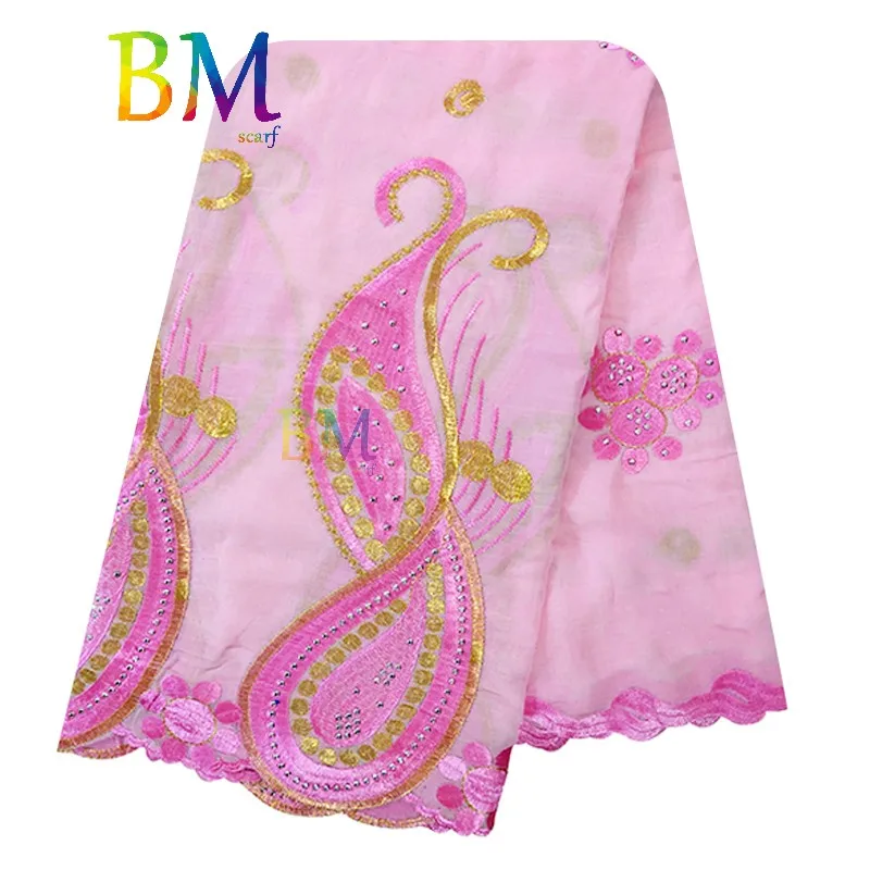 Новые африканские женские шарфы мусульманская вышивка экономичный хлопковый