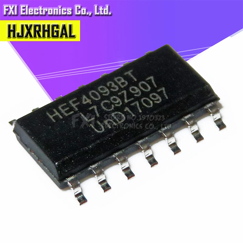 10 шт. HEF4093BT лапками углублением SOP-14 HEF4093 4093 SOP14 логического устройства чип новый оригинальный