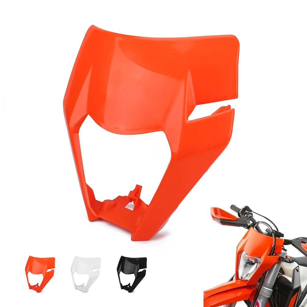 

For KTM EXC SX SXS EXCF XCW SMR 125 150 250 300 350 450 500 525 Motorcycle 2017 Universal Headlight Headlamp Plastic Cover Mask