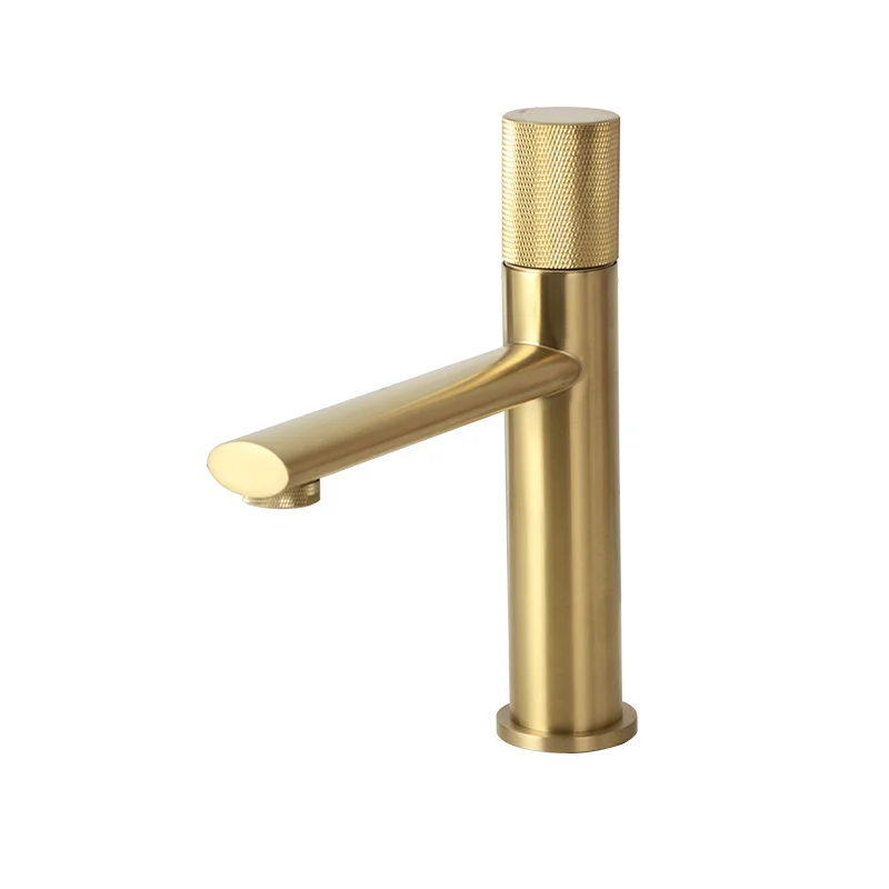 Brushed gold tap S Матовый черный и золотой кран с розами латунный кран для ванной комнаты с накаткой дизайн бортике смеситель для воды матовый золотой - Цвет: Brushed gold tap S