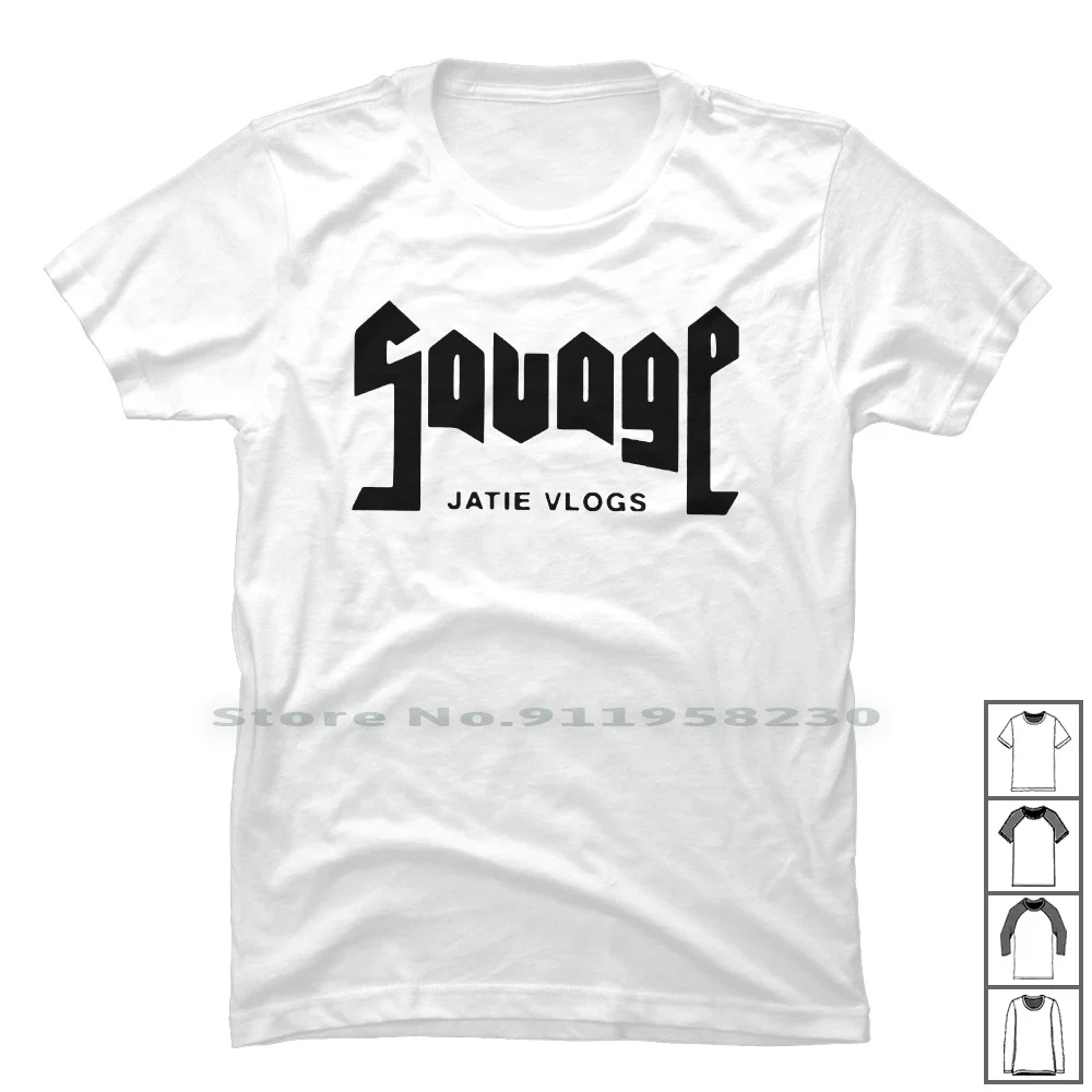 

Футболка Jatie Savage Merch, 100% хлопок, иллюстрация, типография, популярный трендовый логотип, галстук, Лидер продаж, для эпоха Ny Me Ja