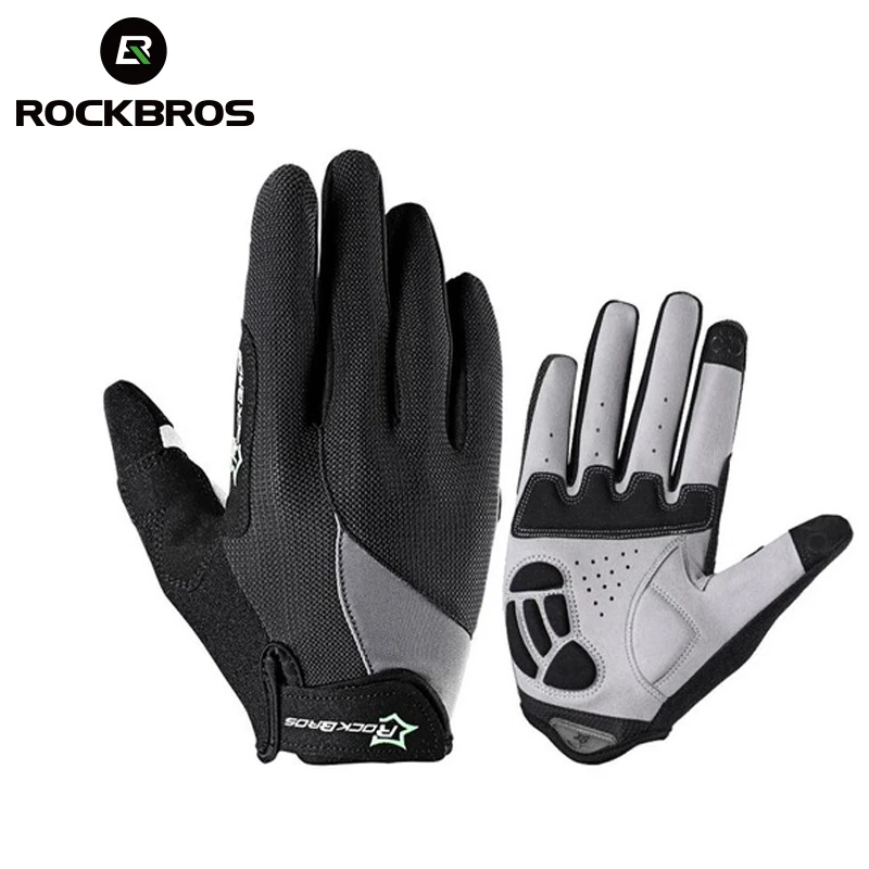 RockBros Велоспорт Зимние Перчатки Губка Pad Длинный Палец Мотоцикл Для Горных