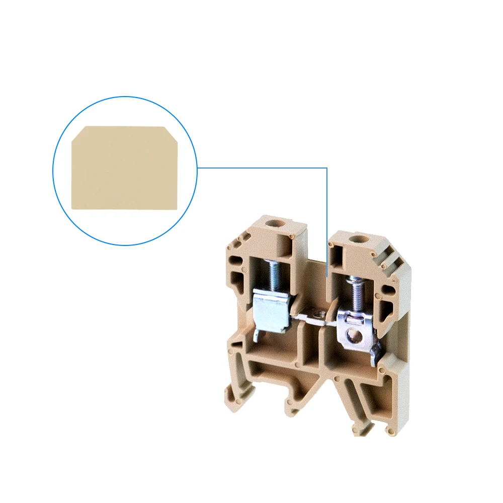 10Pcs  SAK Type Terminal Block Accessories Din Rail Terminal Blocks End Cover Plate AP