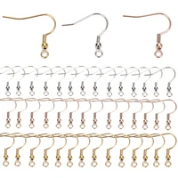 20pcslot stainless steel clasp hooks 20x20mm gold steel color charms for diy earrings jewelry making accessories wholesale