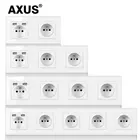 Новая внешняя панель AXUS с USB-выходом, тройная настенная розетка без вилки, закаленное стекло, одинарный, французский, 16 А