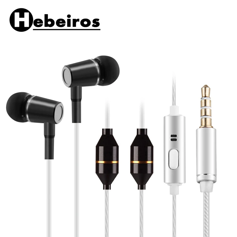 white cable Верхние наушники-вкладыши с защитой от излучения, воздушные трубки, акустические наушники, стерео музыка, 3,5 мм, микрофон, гарнитура, шумоподавление для xiaomi iphone - Цвет: white cable