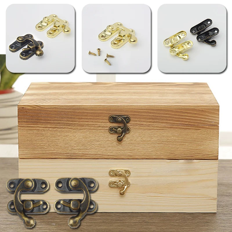Бронзовая железная застежка защелка для коробки замок защелки подарочные