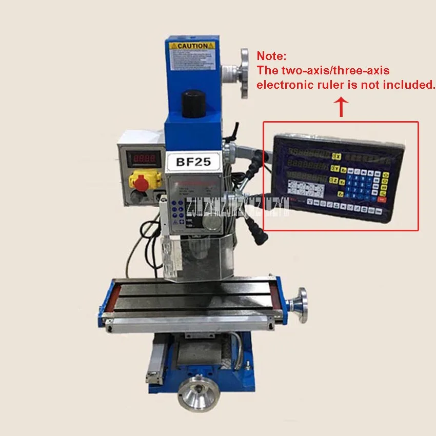 BF25 Drilling Milling Machine Small Industrial Metal Bench Drill Vertical And 220V 1000W MT3 (500x180mm) | Инструменты