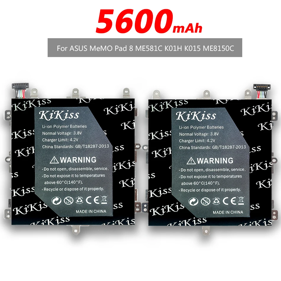 Аккумулятор KiKiss 5600 мАч для ASUS C11P1330 батарея MeMO Pad 8 Pad8 ME581C K01H K015 ME8150C ME581CL большая