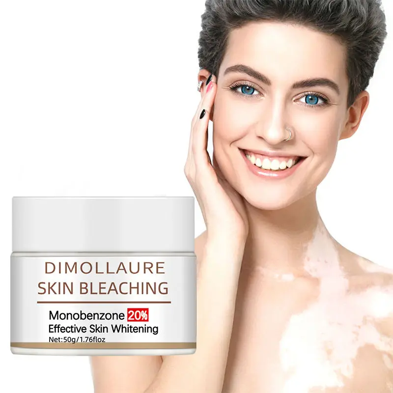 

Dimollaure Body Whitening Cream Monobenzo Bleaching Vitiligo Face Underarm Armpit Knuckle Legs Knees Brightening Cream Skin Care