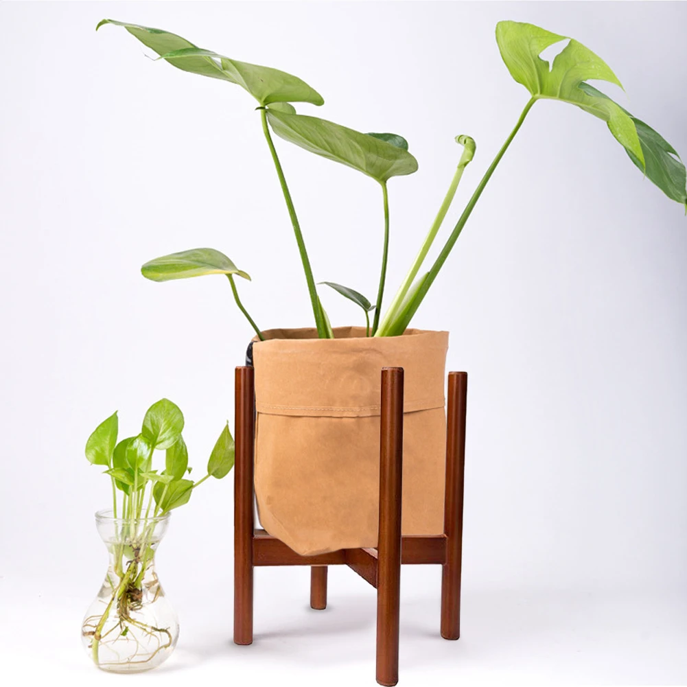 Деревянная ваза для пола в горшках твердая деревянная рама гостиная пол бонсай