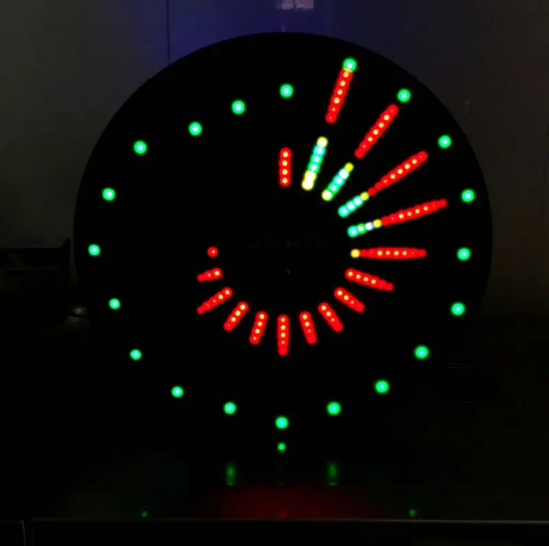 Полноцветный музыкальный спектральный дисплей круговой диаметром 200 AGC