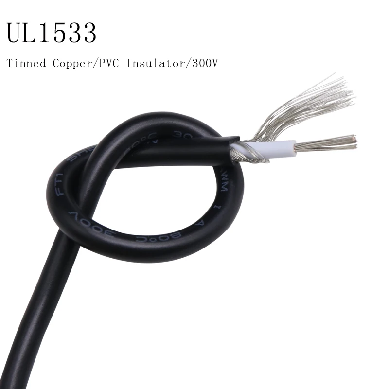 

26AWG UL1533 Shielded Wire Signal Cable Channel Audio 1 Single Core Electronic Headphone Copper Anti-interference Shielding Wire