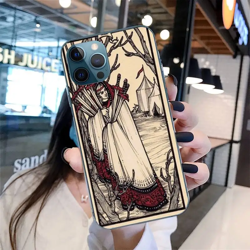 

FHNBLJ Tarot Phone Case For iPhone SE2 11 Pro XS MAX XS XR 8 7 6 Plus 5 5S SE Case