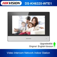 hikvision ds kh6320 wte1 video intercom indoor station 7 inch touch screen standard poe wifi wireless monitor
