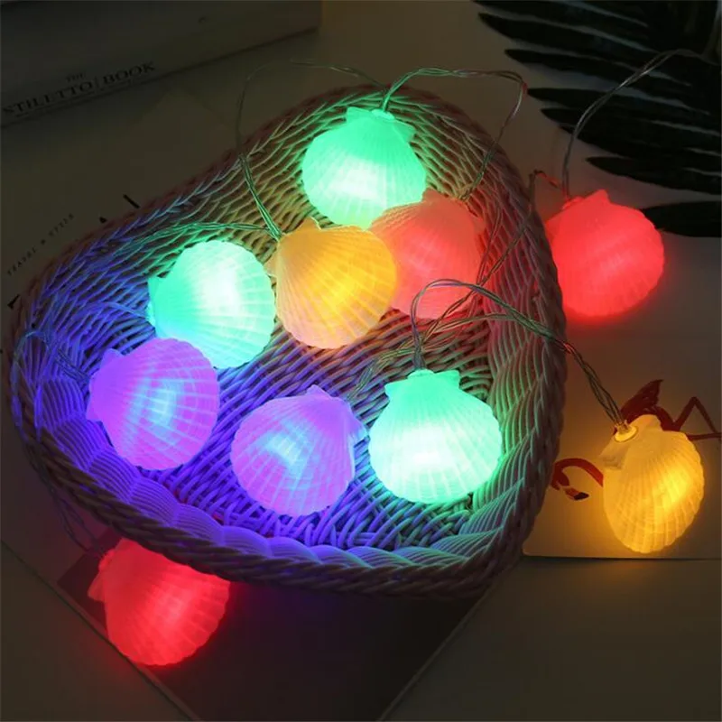 2 5 м/5 м светодиодный светильник в виде ракушки аккумуляторная лампа наружный