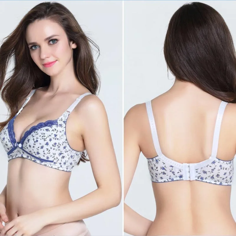 Бюстгальтер для кормящих матерей с передней пряжкой без косточек грудного