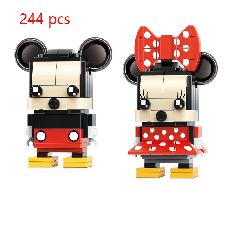 Мини-фигурки Микки и Минни Disney модель классического кирпича сделай сам игрушки