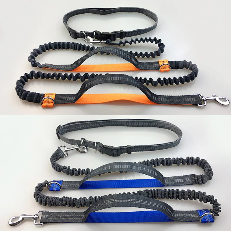 Полиэфирный поводок для собаки с эластичной резинкой на талии двойное d образное