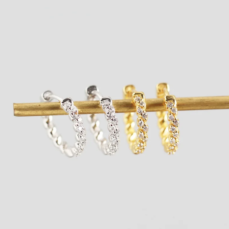 

Серебряные серьги-кольца для женщин и девушек, золотистые геометрические серьги