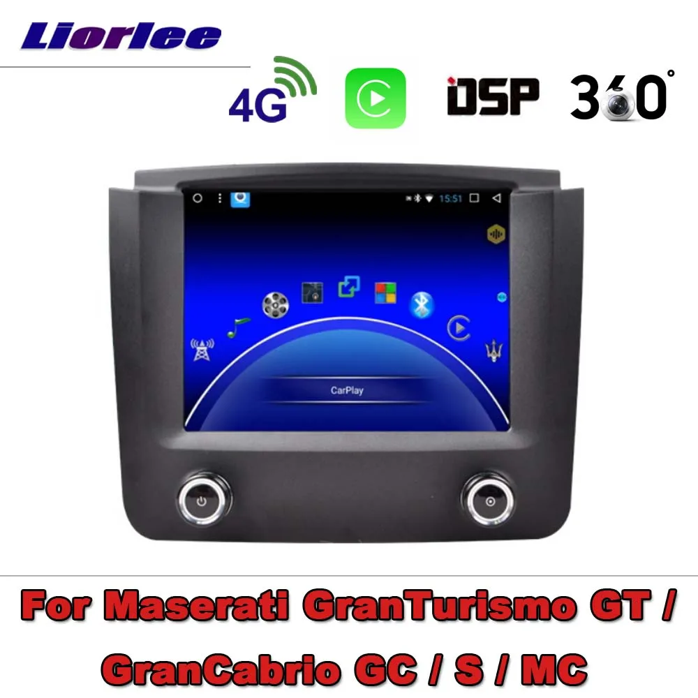 Автомобильный радиоприемник, мультимедийный проигрыватель для Maserati granтуризм GT GranCabrio GC 2007 ~ 2012 4G Android стерео DSP BT5.0 Carplay GPS AHD навигация