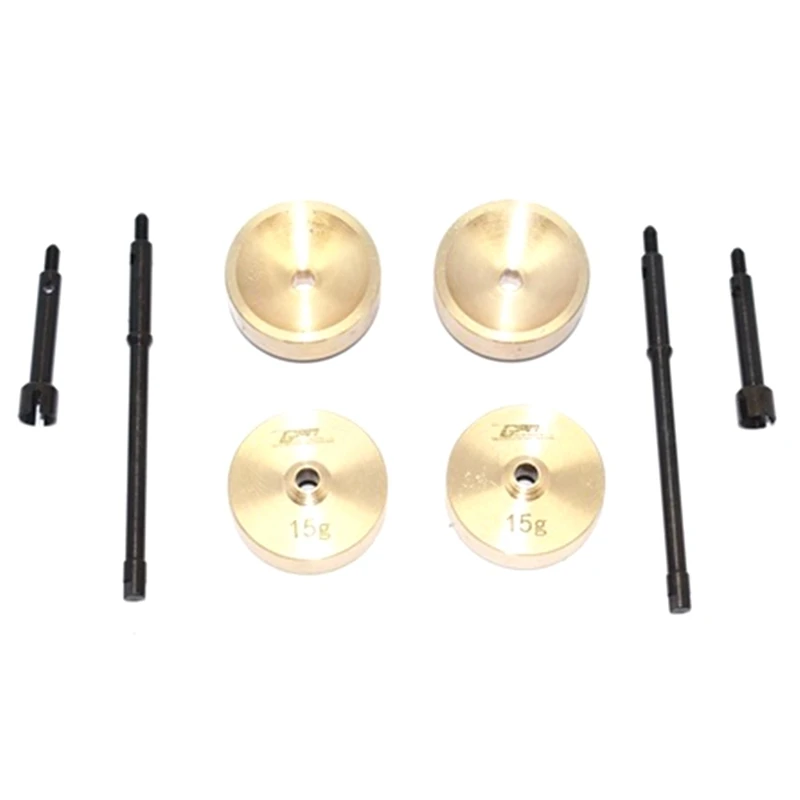 

5mm Widen Heavy Duty Wheel Hub Combiner CVD Joint Drive Shaft for Axial SCX24 AXI90081 AXI00002 1:24 RC Crawler Car