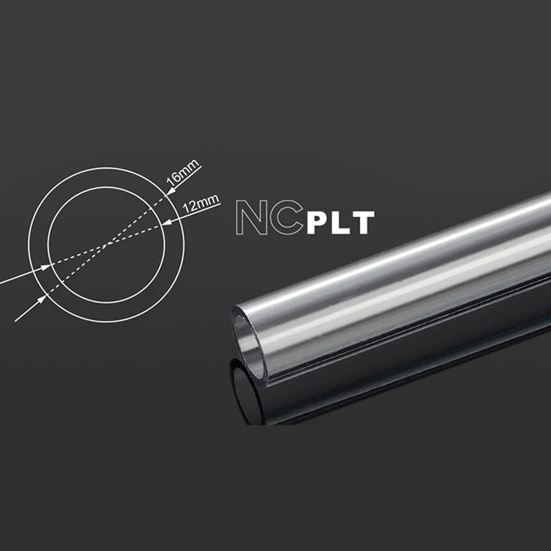 Компьютерная Прозрачная Жесткая трубка Petg с водяным охлаждением без фаски 16 мм Od