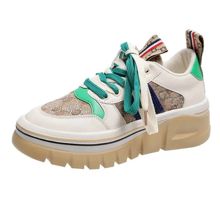 

Women Sneakers Mesh Height Increasing Running Shoes Woman Jogging Shoes Platform Sports Shoes Buckle Chunky Chaussures De Sport