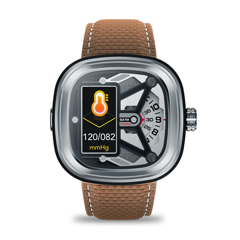 Zeblaze HYBRID 2 для мужчин и женщин Смарт-часы 0,96 дюймов наручные часы BT 4,0 пульсометр кровяное давление спортивные 5ATM водонепроницаемые умные часы
