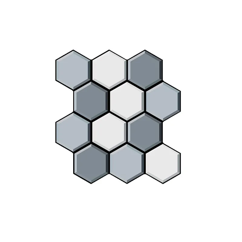 

10 pc Tile sticker Wall Personalised Wall Stickers 3D Three-dimensional Kitchen Oil-proof Sticker Bathroom Renovation Home Decor